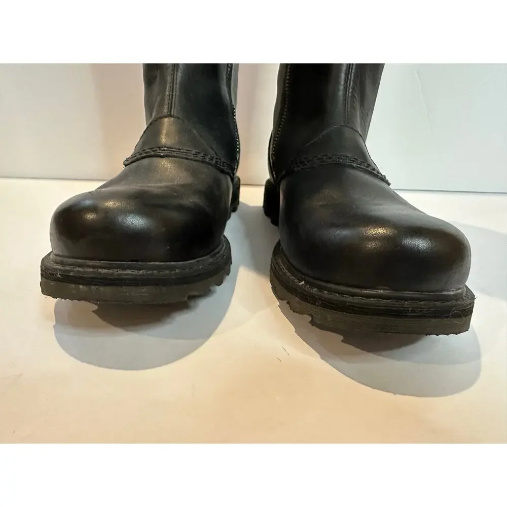 SOREL Scotia Knee High Leather Waterproof Boots Women's 8.5 Black Utility Style